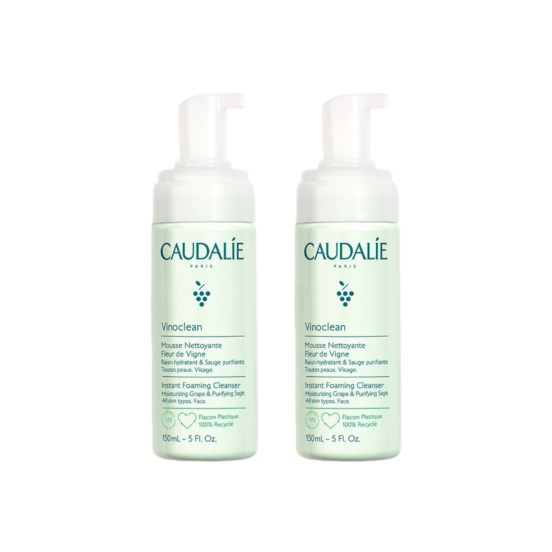Caudalie Vinoclean Mousse Nettoyante Fleur De Vigne Lot De 2 X 150ml