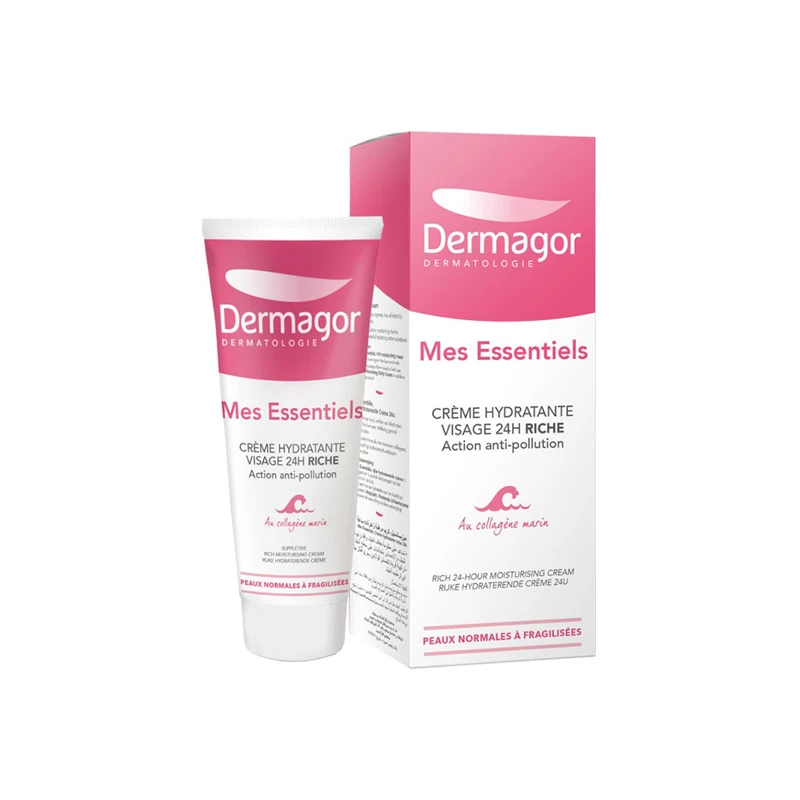 Dermagor Mes Essentiels Crème Hydratante Visage 24h Riche 40ml