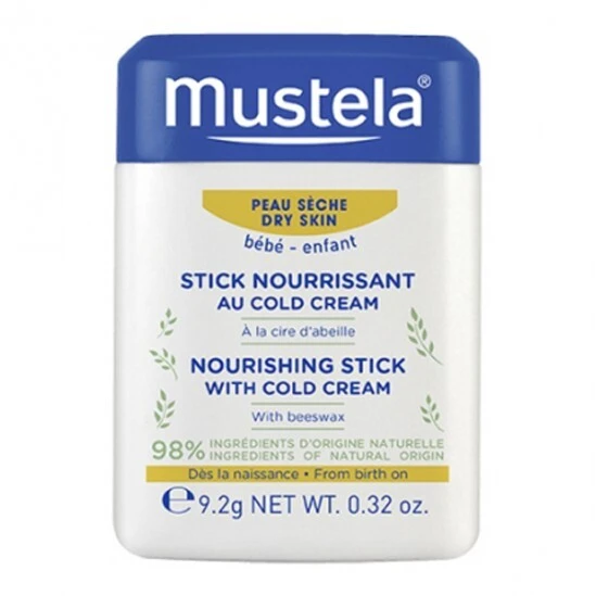 Mustela Stick Nourrissant Au Cold Cream 9.2g