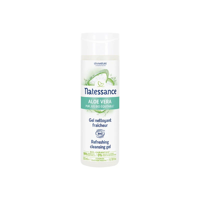 Natessance Aloe Vera Gel Nettoyant Fraicheur 200ml