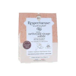 Respectueuse Nettoyant Visage Solide Apaisant Bio 35gr