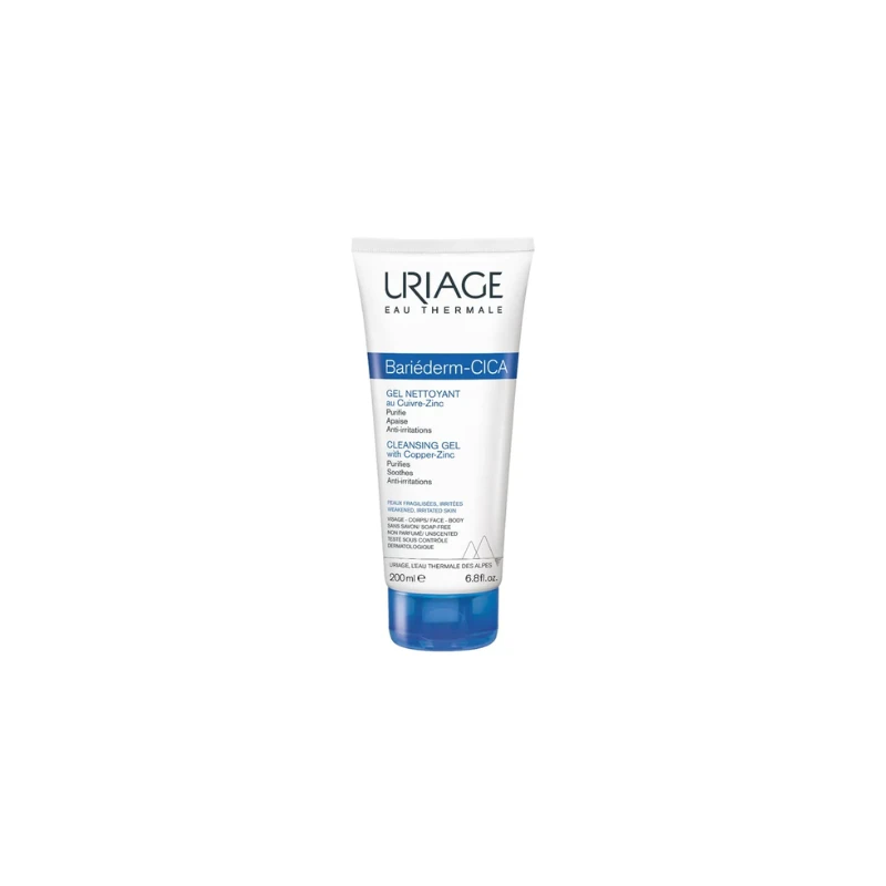 URIAGE BARIÉDERM-CICA - Gel Nettoyant Au Cuivre-Zinc -200ml
